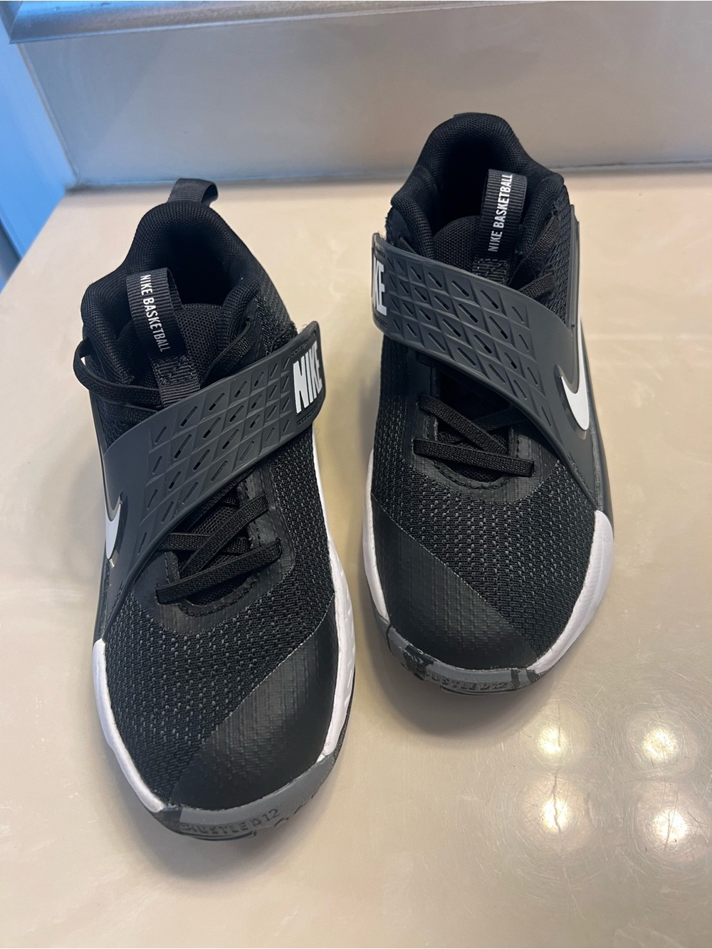 Nike Basketball black sneakers youth size 3
